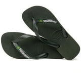 HAVAIANAS Havaianas Slippers Unisex Brazil Logo 4110850 Shoes Green Olive4896