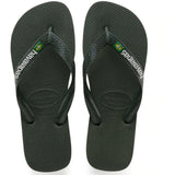HAVAIANAS Havaianas Slippers Unisex Brazil Logo 4110850 Shoes Green Olive4896