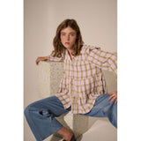 ICHI ICHI dame bluse IXCHLOE Restudsalg Levender Herb