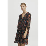 ICHI ICHI dame kjole IHBALLY Restudsalg Black Small