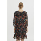 ICHI ICHI dame kjole IHBALLY Restudsalg Black Small