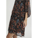 ICHI ICHI dame kjole IHBALLY Restudsalg Black Small