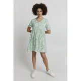 ICHI ICHI dame kjole IHMARRAKECH Restudsalg Holly Green