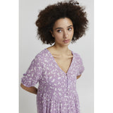 ICHI ICHI dame kjole IHMARRAKECH Restudsalg Lavender Mist