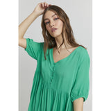 ICHI Ichi dame kjole IHMARRAKECH Restudsalg Holly Green