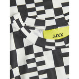 JJXX JJXX dame bluse JXGINA Restudsalg Black BLANC DE BLANC AOP