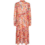 Liberté Liberte dame kjole MAGGIE Restudsalg Orange Pink Flower