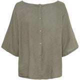 MARTA DU CHATEAU Marta Du Chateau dame bluse 83428 Blouse Military2828