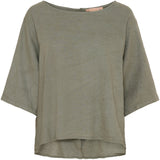 MARTA DU CHATEAU Marta Du Chateau dame bluse 83428 Blouse Military2828
