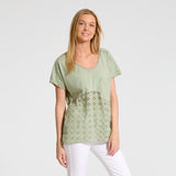 MARTA DU CHATEAU Marta Du Chateau dame t-shirt 41058 Restudsalg Kaki