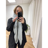 MARTA DU CHATEAU Marta Du Chateau dame tørklæde 194007 Scarf Light Grey Melange