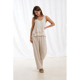 MARTA DU CHATEAU Marta Du Chateau dame top 84511 Restudsalg Sabbia1752