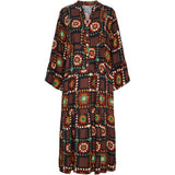 MARTA DU CHATEAU Marta Du Chateau kjole 8562 Restudsalg Black/Brown flower