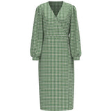 .Object Object dame kjole OBJBODIL Restudsalg Artichoke Green