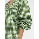 .Object Object dame kjole OBJBODIL Restudsalg Artichoke Green