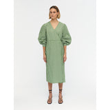 .Object Object dame kjole OBJBODIL Restudsalg Artichoke Green