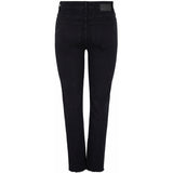PIECES PIECES dame bukser PCLUNA Restudsalg Black