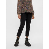 PIECES PIECES dame bukser PCLUNA Restudsalg Black