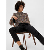 PIECES PIECES dame bukser PCLUNA Restudsalg Black