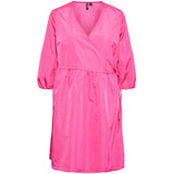 PIECES PIECES dame kjole PCJYLLA Restudsalg Azalea Pink