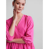 PIECES PIECES dame kjole PCJYLLA Restudsalg Azalea Pink