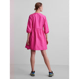 PIECES PIECES dame kjole PCJYLLA Restudsalg Azalea Pink