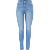 PIECES Pieces dame jeans PCHIGHFIVE Restudsalg Light Blue Denim