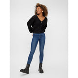 PIECES Pieces dame jeans PCHIGHFIVE Restudsalg Medium Blue