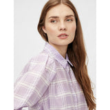 PIECES Pieces dame skjorte PCVENNI Restudsalg Purple Heather