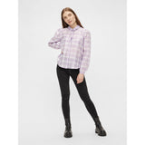 PIECES Pieces dame skjorte PCVENNI Restudsalg Purple Heather