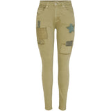 Place du Jour Place Du Jour Dame Jeans 98125 Restudsalg Kaki