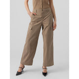 Vero Moda Vero Moda dame cargo bukser VMRILEY Restudsalg Desert Taupe