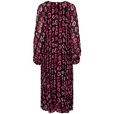 Y.A.S Y.A.S dame kjole YASMONIKA Restudsalg Black MONIKA AOP