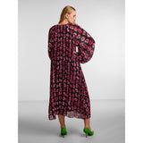 Y.A.S Y.A.S dame kjole YASMONIKA Restudsalg Black MONIKA AOP