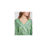 Y.A.S YAS 3/4 kjole yasstelli Restudsalg Summer Green Purple flowers