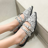 SHOES Amelia dame slingback ballerinaer 8316 Shoes Snake