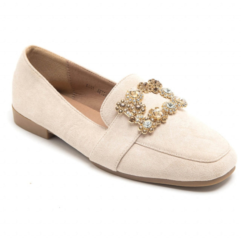 SHOES Ava dame loafers 8061 Restudsalg Beige