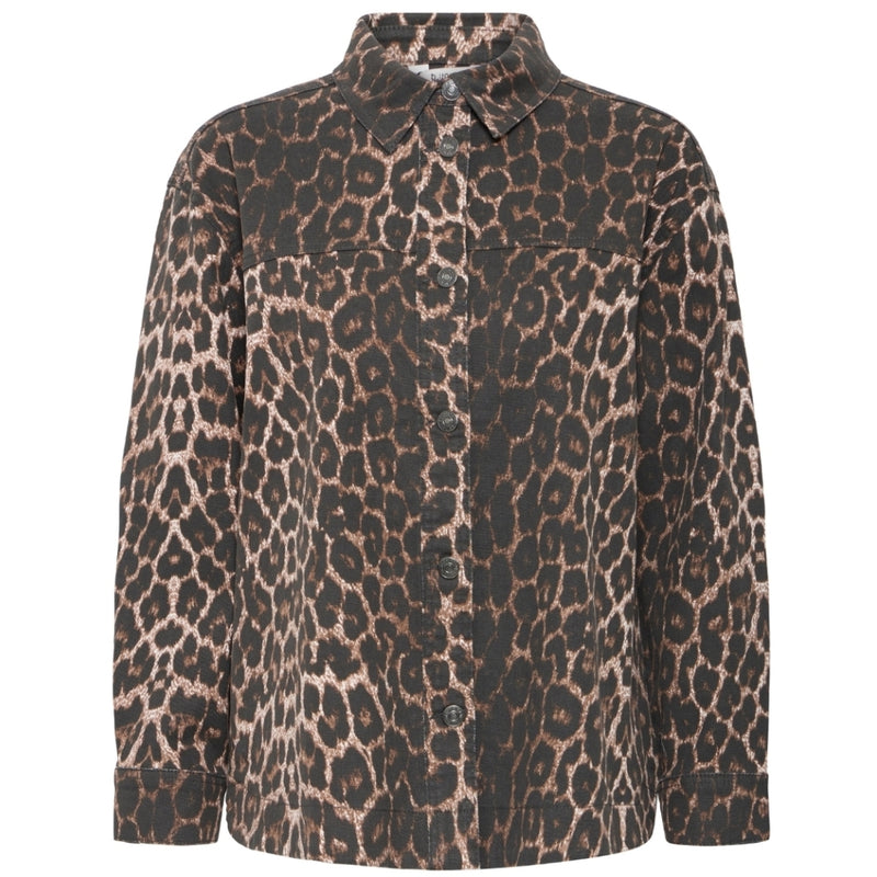 b.young B.YOUNG DAME SKJORTE BYKENNA Shirt Denim Leopard Mix
