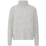 b.young B.YOUNG DAME STRIKTRØJE BYMONNA Knit Mid Grey Melange