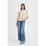 b.young B.YOUNG Dame Skjorte BYGABRIA Shirt BYMINI FLOWER OYSTER GRAY