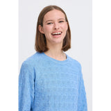 b.young B.YOUNG Dame Strik BYMMORLA Knit Della Robbia Blue Melange