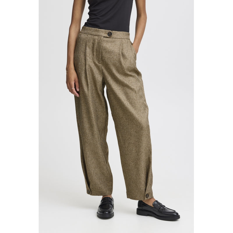 b.young B.YOUNG dame bukser BYESTNIO Pant Military Olive Melange