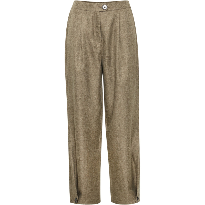 b.young B.YOUNG dame bukser BYESTNIO Pant Military Olive Melange