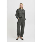 b.young B.YOUNG dame bukser BYETONA Pant Mid Grey Melange