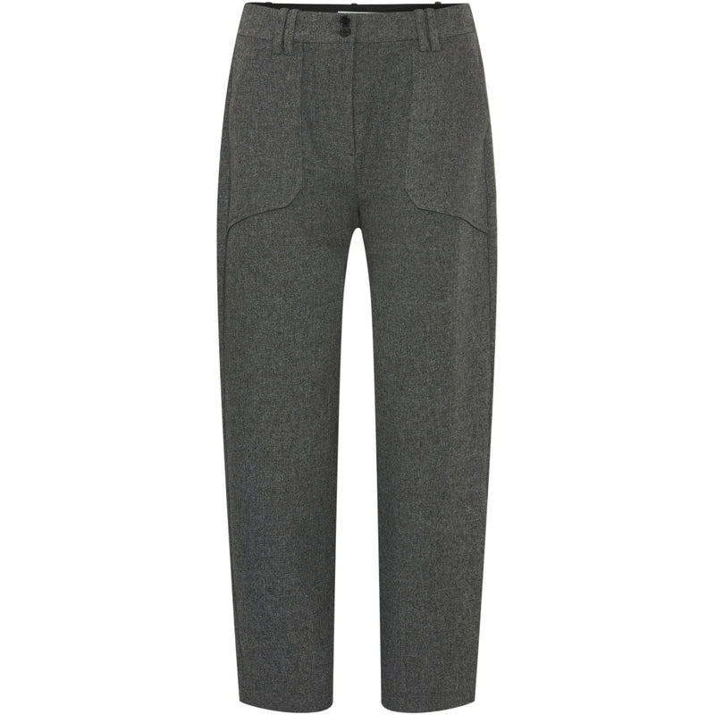 b.young B.YOUNG dame bukser BYETONA Pant Mid Grey Melange