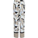 b.young B.YOUNG dame bukser BYFAVIA Pant Humus Blocks