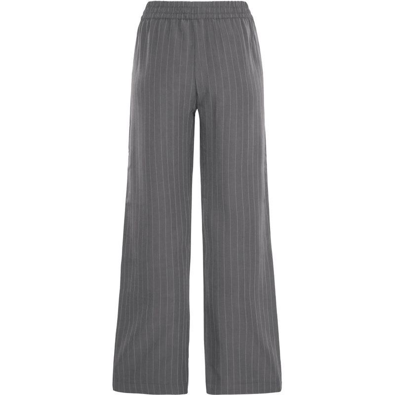 b.young B.YOUNG dame bukser BYMMIDDE Pant Dark Grey Mel. Pinstripe Mix