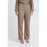 b.young B.YOUNG dame bukser BYMMIDDE Pant Walnut Melange