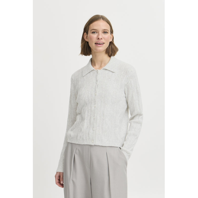 b.young B.YOUNG dame cardigan BYMIFFA Cardigan Light Grey Melange
