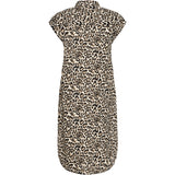 b.young B.YOUNG dame kjole BYFALAKKA Dress Rainy Day Leopard Mix